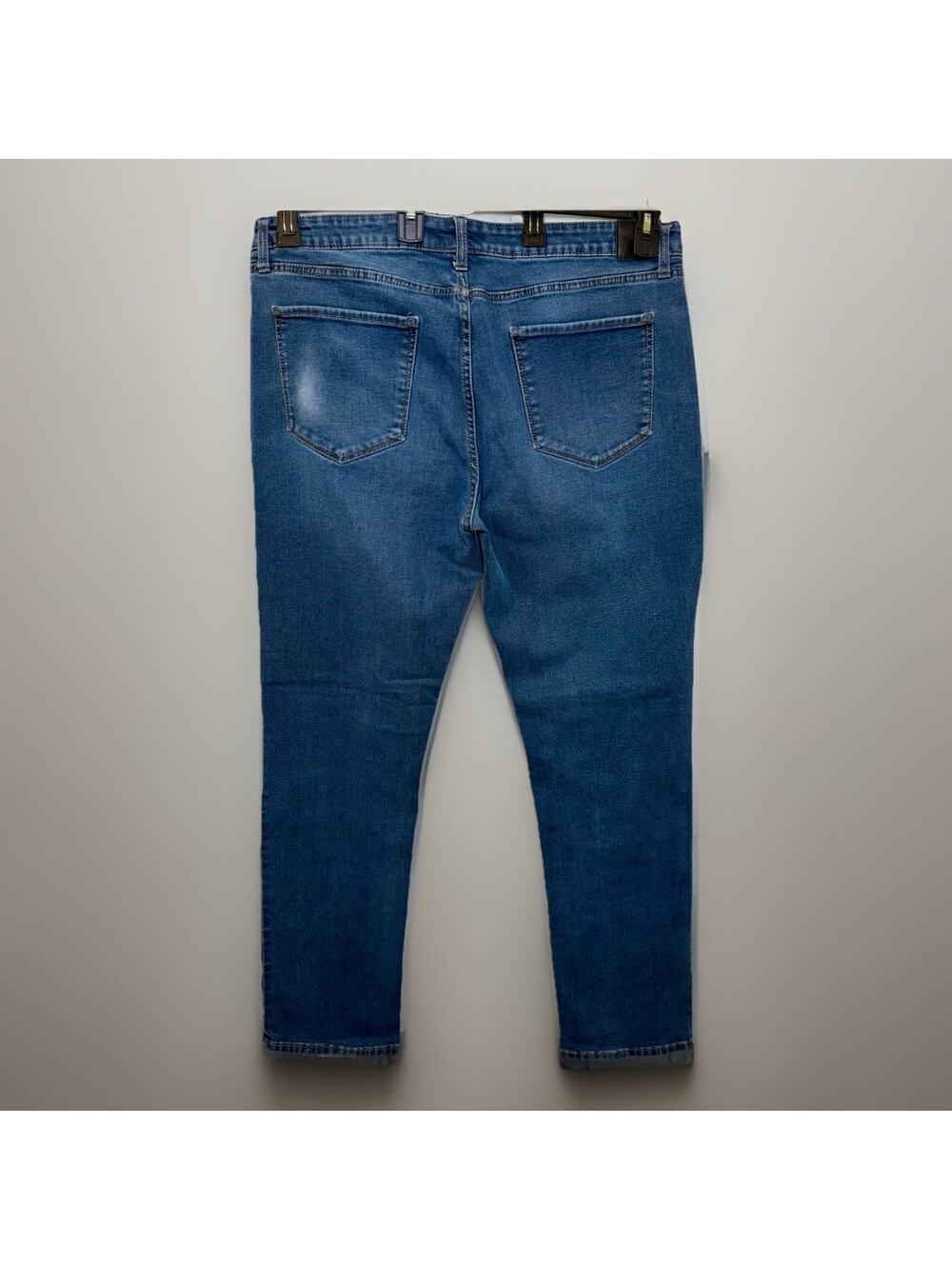 UB Tech Jeans Mens Travel Explore Discover Straight Stretch Denim Blue 38x32